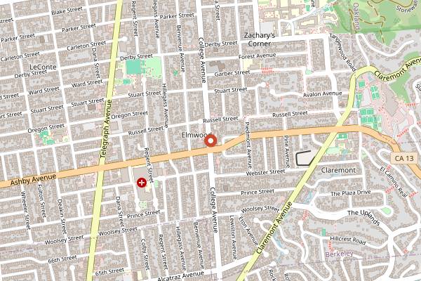 Map showing Humbowl in Berkeley