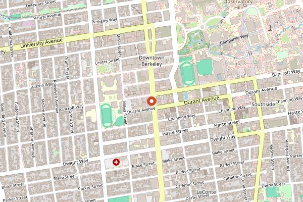 Map showing Verve Coffee Roasters (Berkeley) in Berkeley