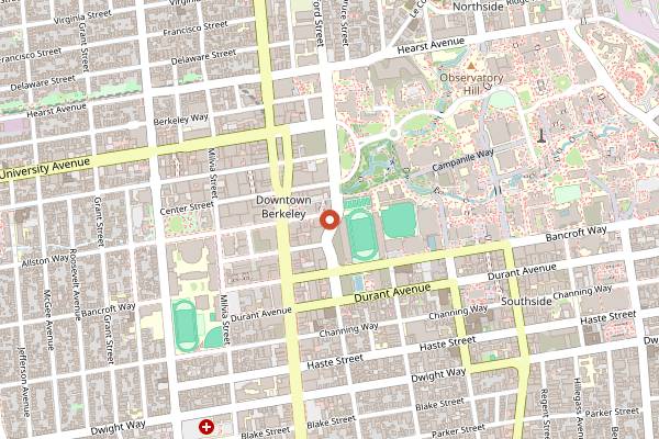 Map showing Gather Restaurant Private Cooking Events in Berkeley