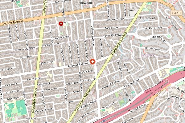 Map showing Boichik Bagels in Berkeley