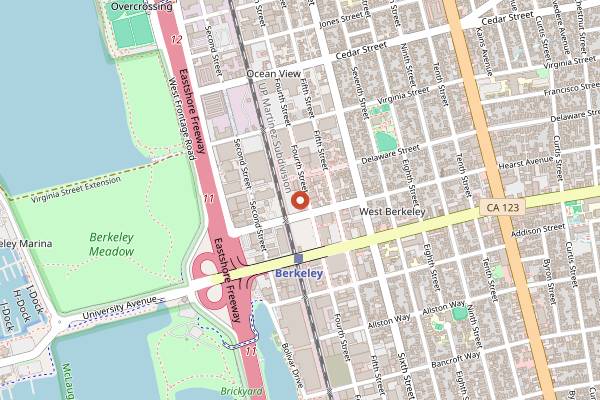 Map showing Iyasare in Berkeley