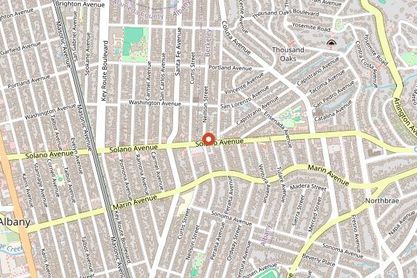 Map showing Song Tea in Berkeley