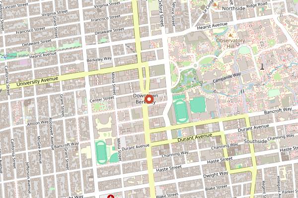 Map showing Jupiter (Live Music Evenings) in Berkeley