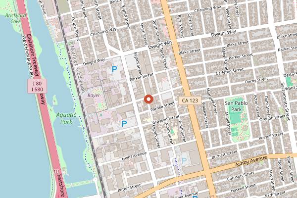 Map showing Cafe Bolita in Berkeley