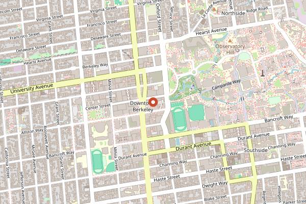 Map showing Ippuku in Berkeley