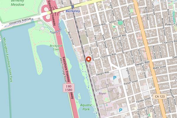 Map showing Vik's Chaat in Berkeley