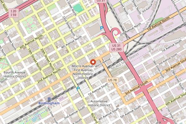 Map showing Bandit Patisserie in Birmingham