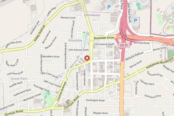 Map showing Domestique Dawn Patrol in Birmingham