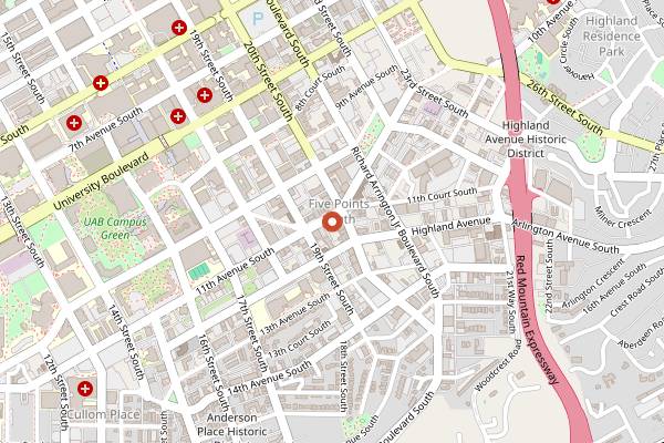 Map showing Filter Coffee Parlor in Birmingham