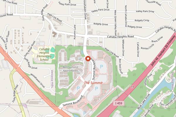 Map showing Williams Sonoma at The Summit in Birmingham