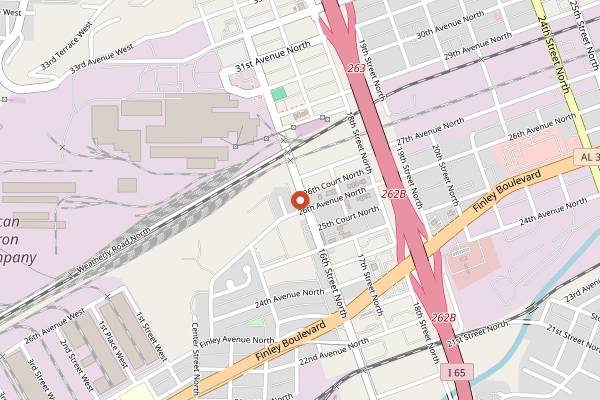 Map showing Eagle's Restaurant in Birmingham