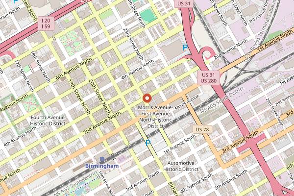 Map showing El Barrio in Birmingham