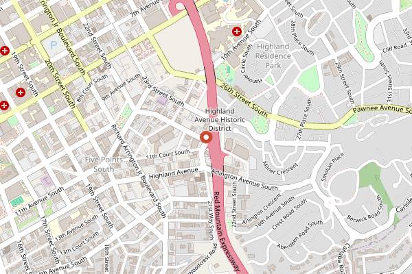 Map showing Bottega Restaurant in Birmingham