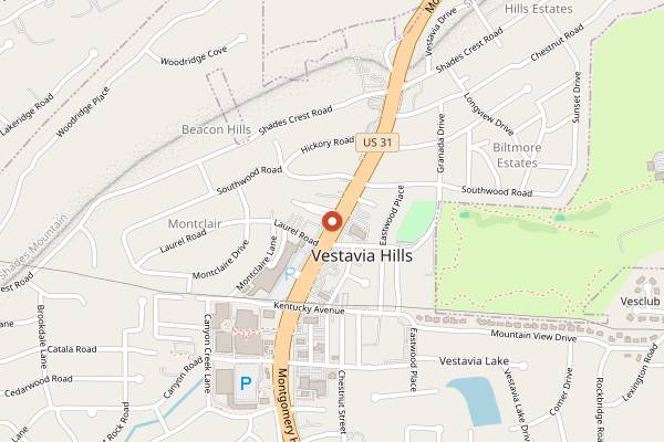 Map showing Bistro V Wine Room in Birmingham