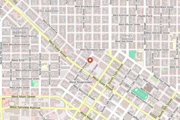 Map showing Janjou Patisserie in Boise