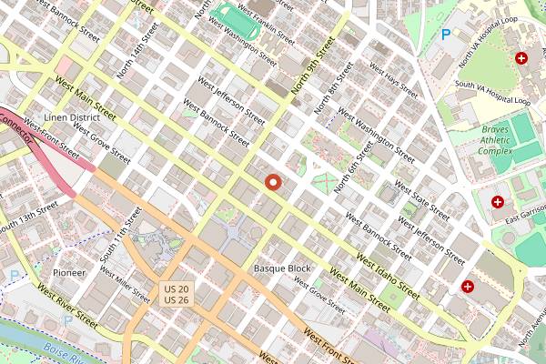 Map showing Bittercreek Alehouse in Boise