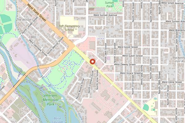 Map showing Kibrom's in Boise