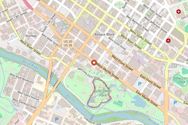 Map showing Le Bois in Boise