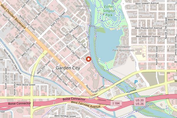 Map showing Telaya Wine Co in Boise