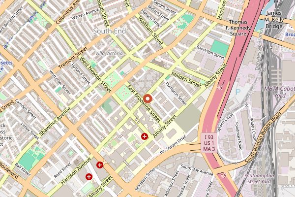 Map showing Estragon Tapas in Boston