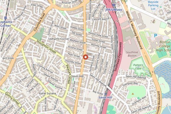 Map showing Banh Mi Ba Le in Boston