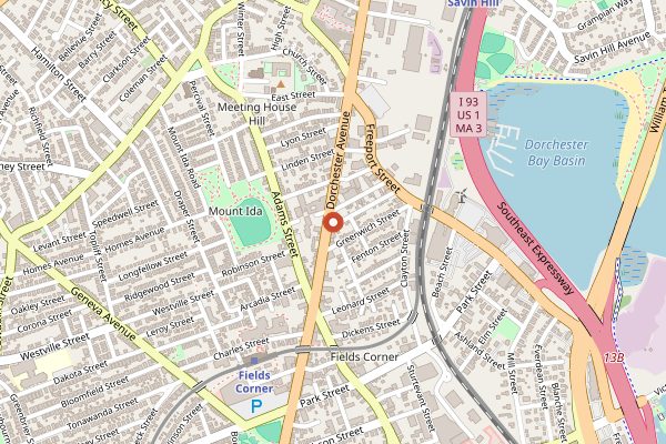 Map showing Pho Hoa in Boston