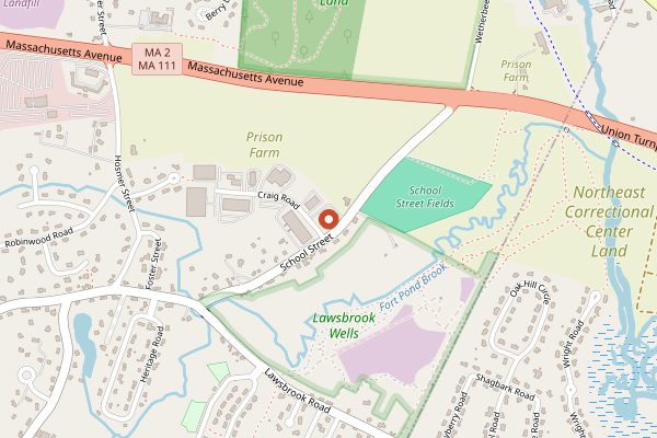 Map showing George Howell Coffee in Boston