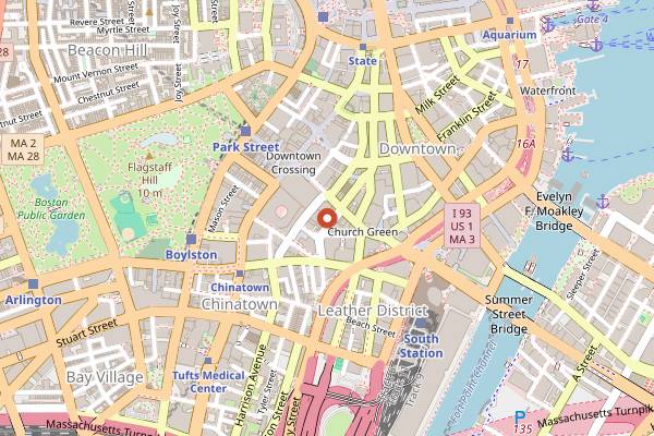 Map showing Selfup Italian Dinner with Tiramisu Finale in Boston