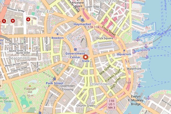 Map showing The Helmand in Boston