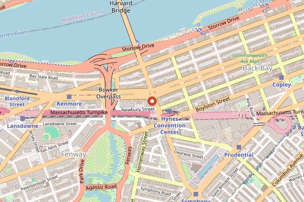 Map showing UNI in Boston