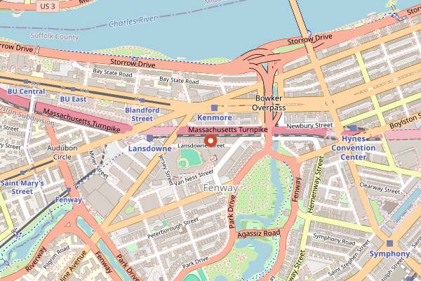Map showing House of Blues Boston in Boston