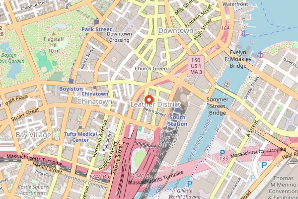 Map showing Offsuit in Boston