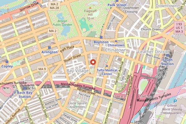 Map showing Royale in Boston