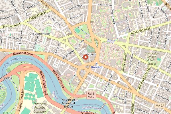 Map showing The Sinclair in Boston