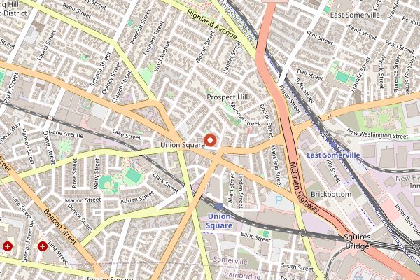 Map showing Field & Vine in Boston