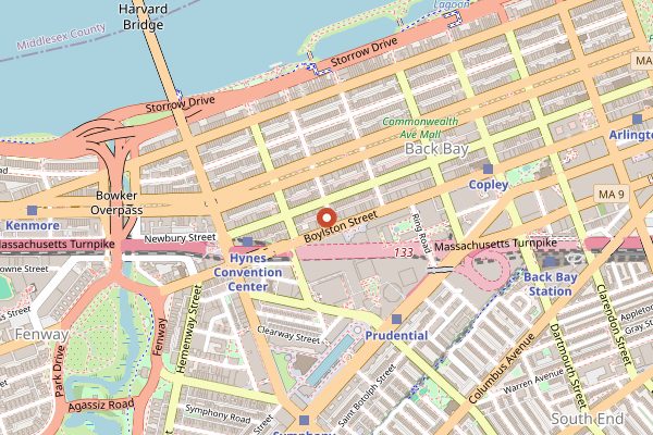 Map showing Krasi in Boston