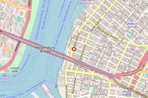 Map showing Birdee in Brooklyn