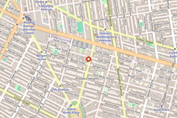 Map showing BierWax in Brooklyn