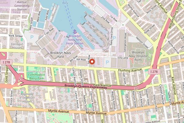 Map showing Transmitter Brewing in Brooklyn