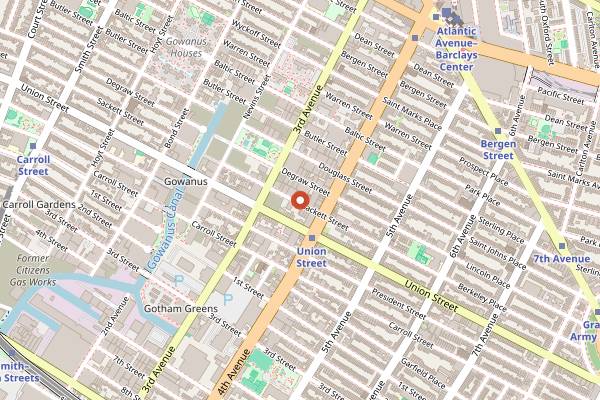 Map showing Wild East Brewing Co. in Brooklyn