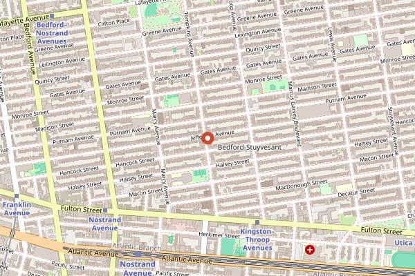 Map showing Dolores in Brooklyn