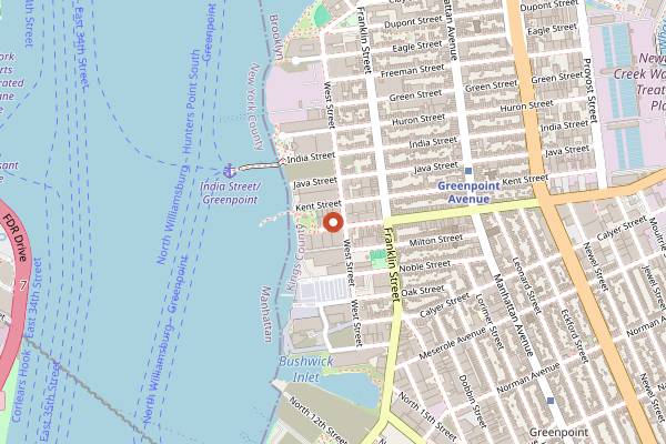 Map showing Lingo in Brooklyn