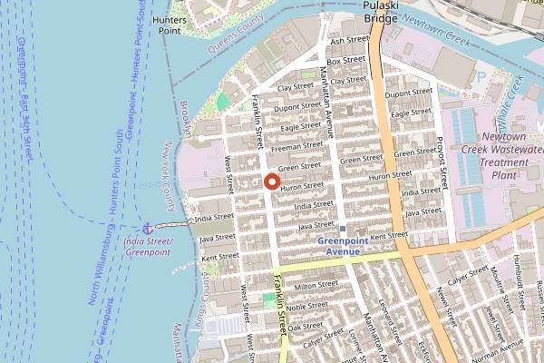 Map showing Madre in Brooklyn