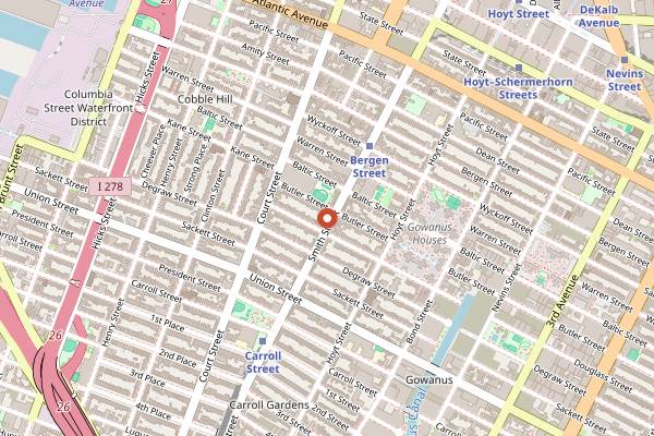 Map showing Bobbi's Italian Beef in Brooklyn