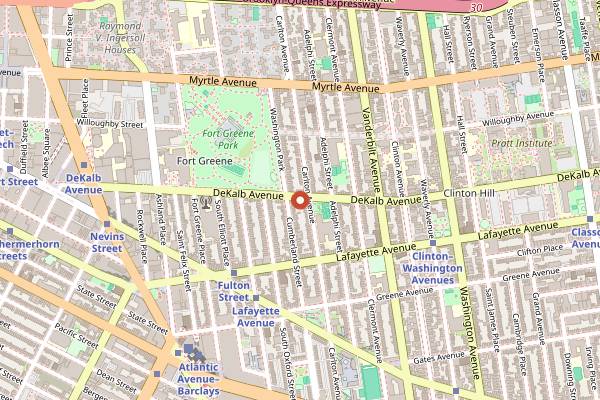 Map showing Bittersweet in Brooklyn