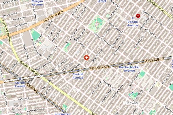 Map showing Lazy Suzy Cafe & Shop in Brooklyn