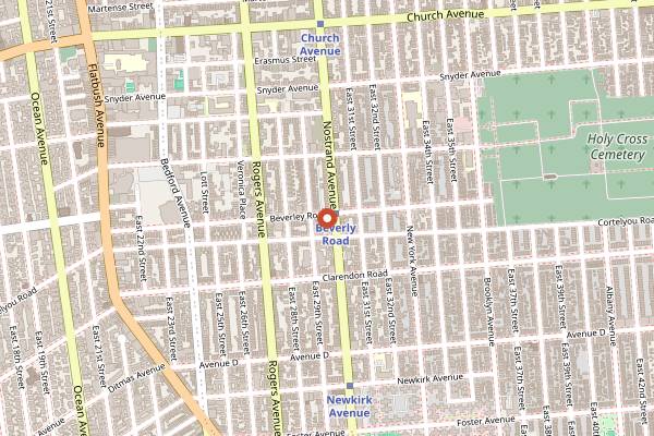 Map showing Sweet Sundays Cafe in Brooklyn