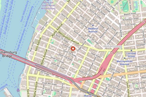 Map showing Birds of a Feather in Brooklyn