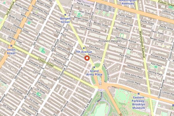 Map showing Fausto in Brooklyn