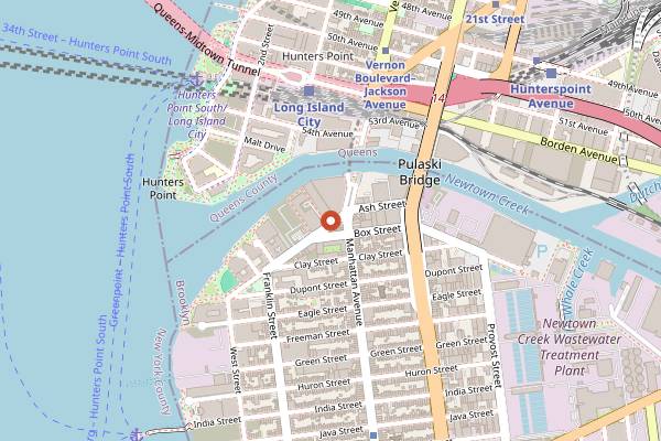 Map showing Glasserie in Brooklyn